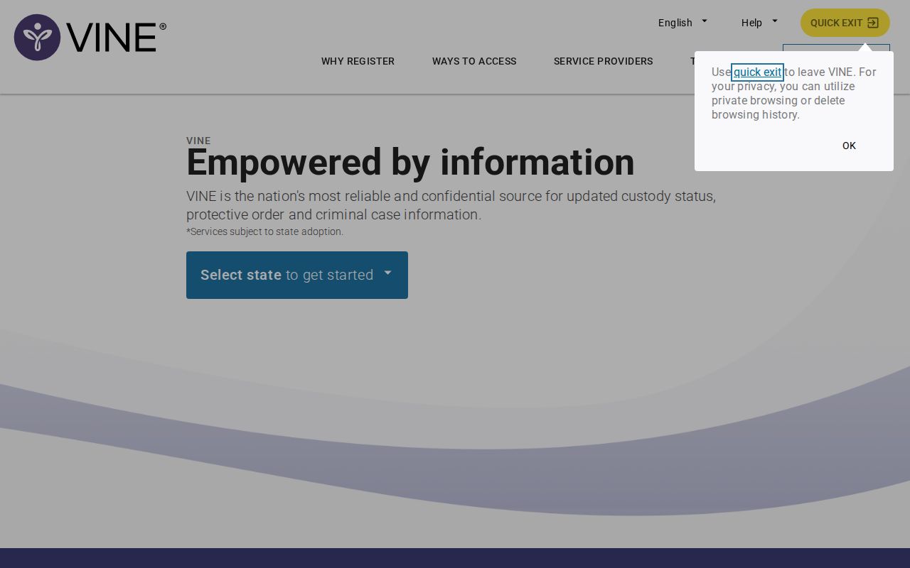 Carter County released inmate lookup through Missouri selection on VINELink
